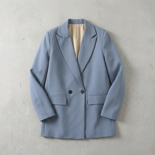 Women's Double-Breasted Blazer - 
Fashinoza