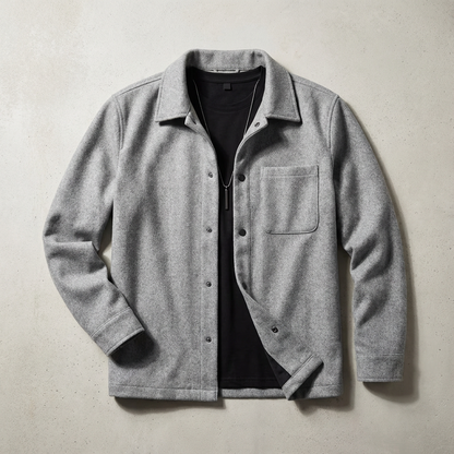 Portofino Men's Brushed Cotton Jacket - 
Fashinoza