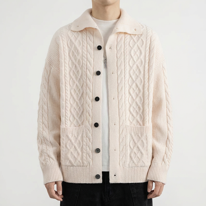 Women's Merino Wool Cardigan - 
Fashinoza