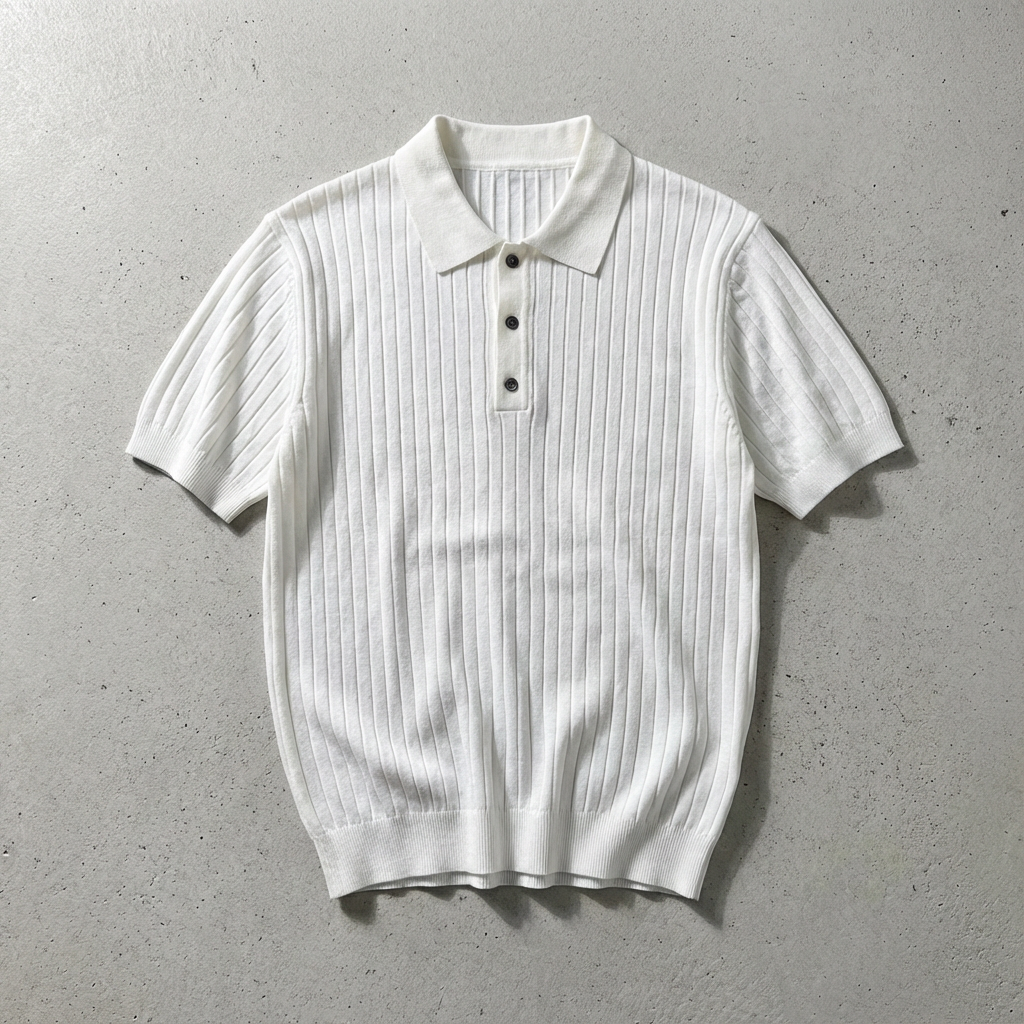 Men's Knit Polo Shirt - 
Fashinoza