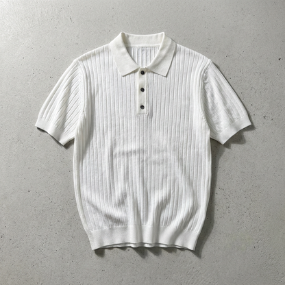 Men's Knit Polo Shirt - 
Fashinoza