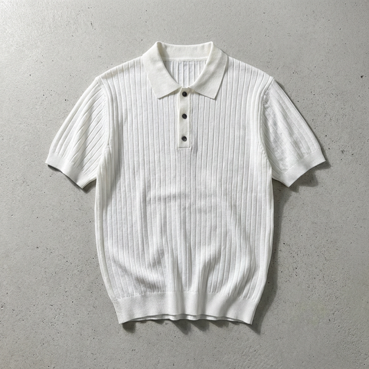 Men's Knit Polo Shirt - 
Fashinoza
