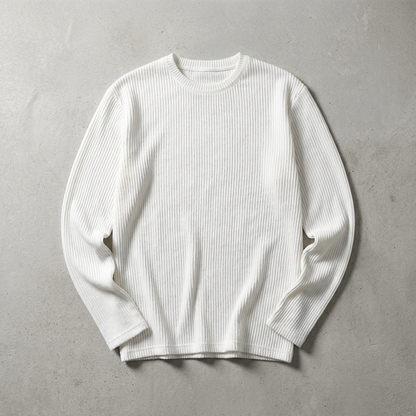 Cotton Knit Sweater - 
Fashinoza