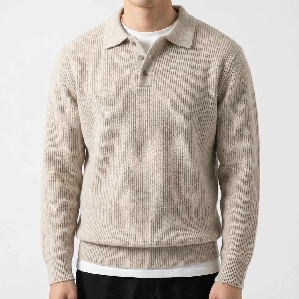 Siena Men's Knitted Polo Shirt - 
Fashinoza