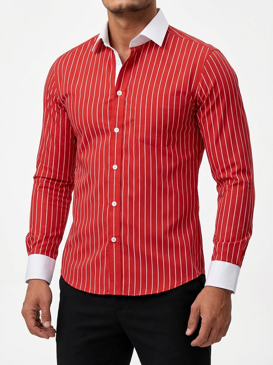 Serafina Women's Cotton Striped Knit Shirt - 
Fashinoza