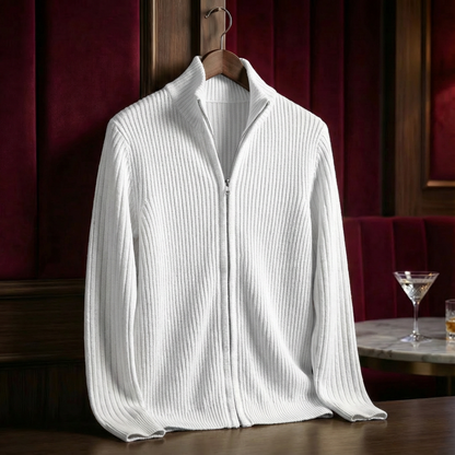 Cotton Ribbed Jacket - 
Fashinoza