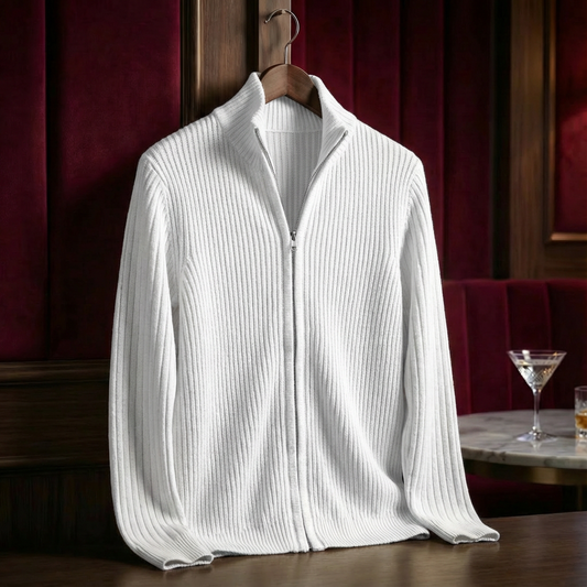 Cotton Ribbed Jacket - 
Fashinoza
