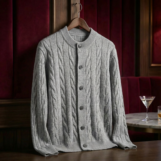 Women's Cable-Knit Cardigan - 
Fashinoza