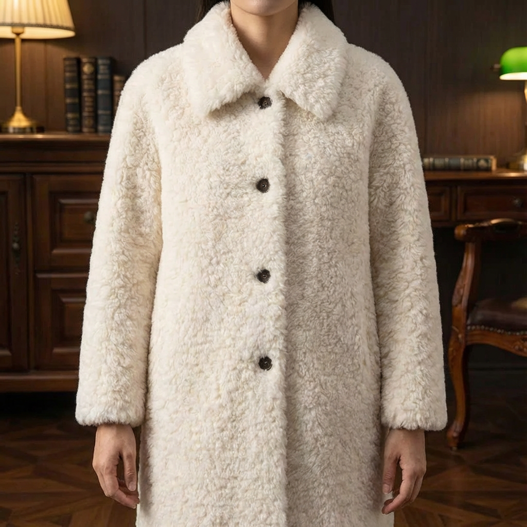 Faux Fur Coat Women's Synthetic Tan - 
Fashinoza