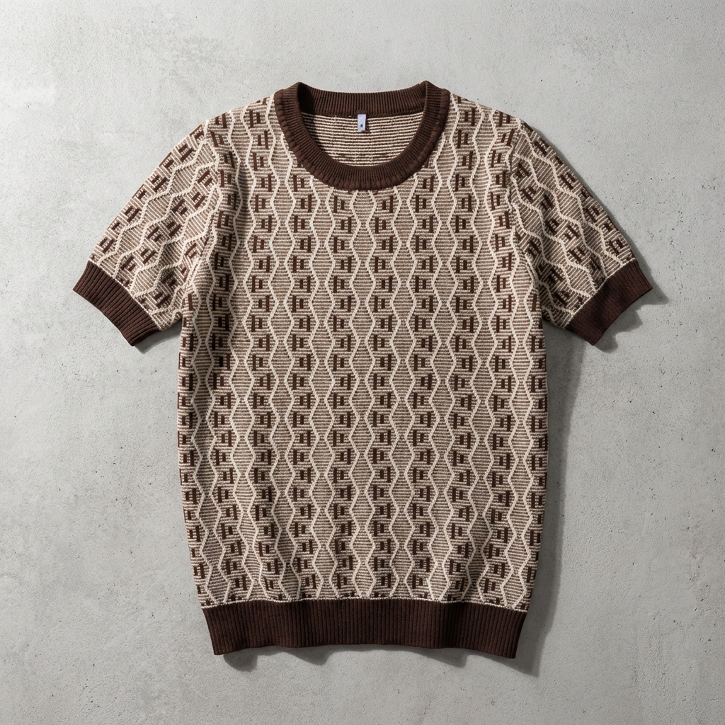 Cotton Crewneck T-Shirt - 
Fashinoza