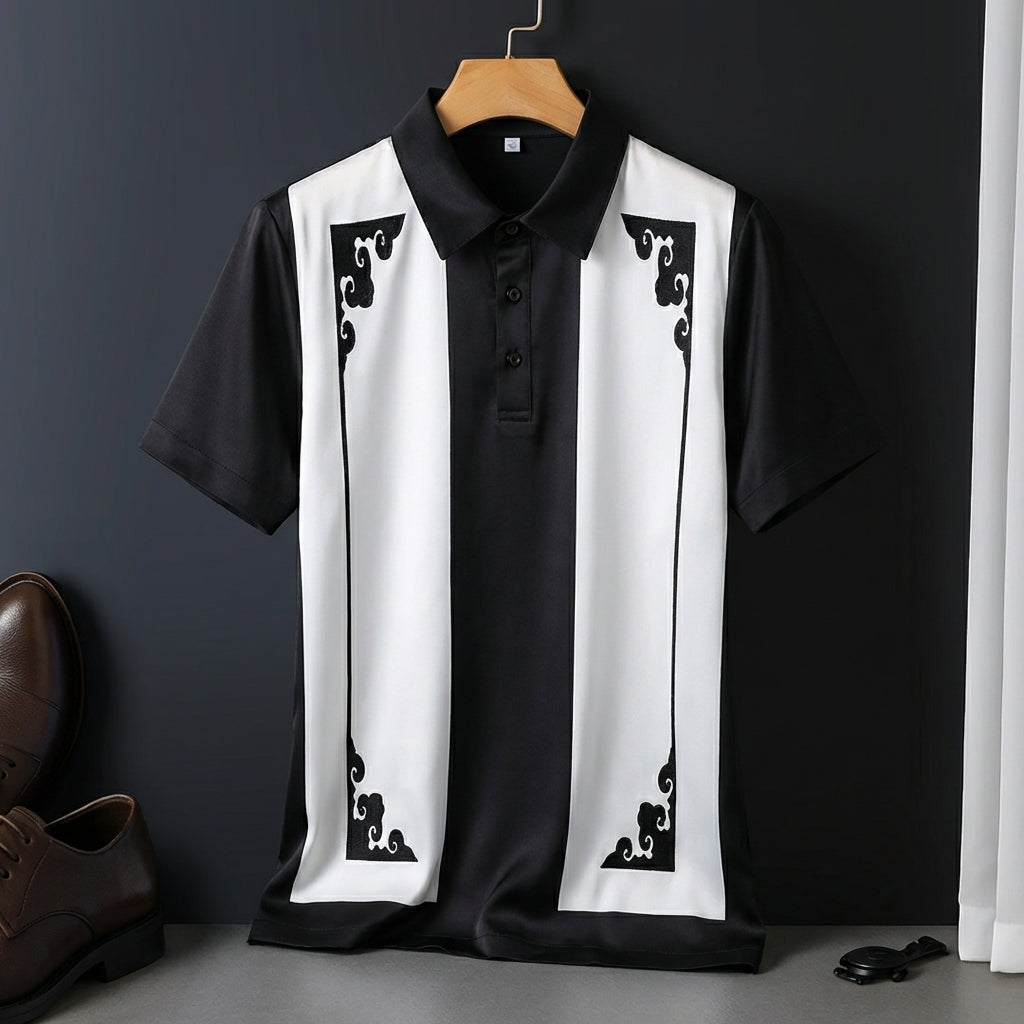 Men's Ice Knit Polo Shirt - 
Fashinoza