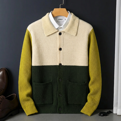 Women's Knit Polo Cardigan - 
Fashinoza