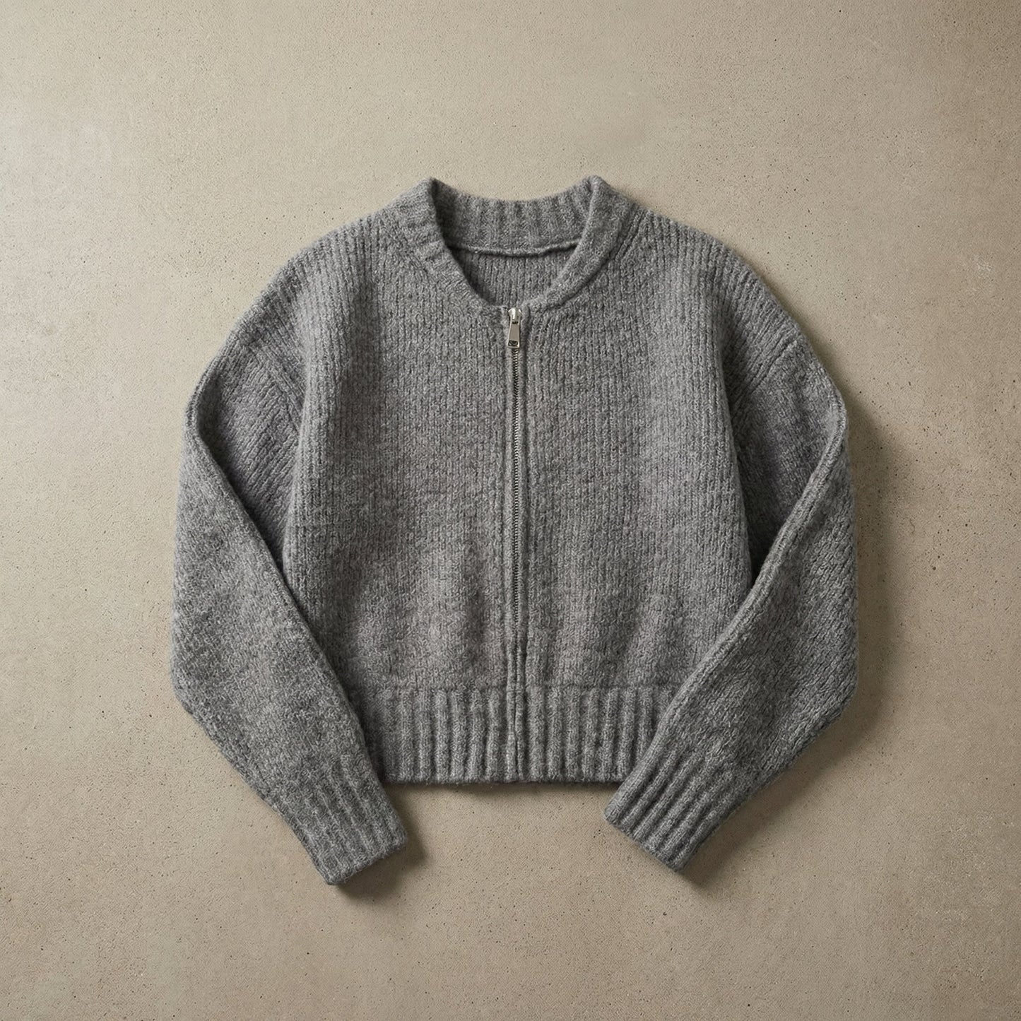 Cotton Sweater Jacket - 
Fashinoza
