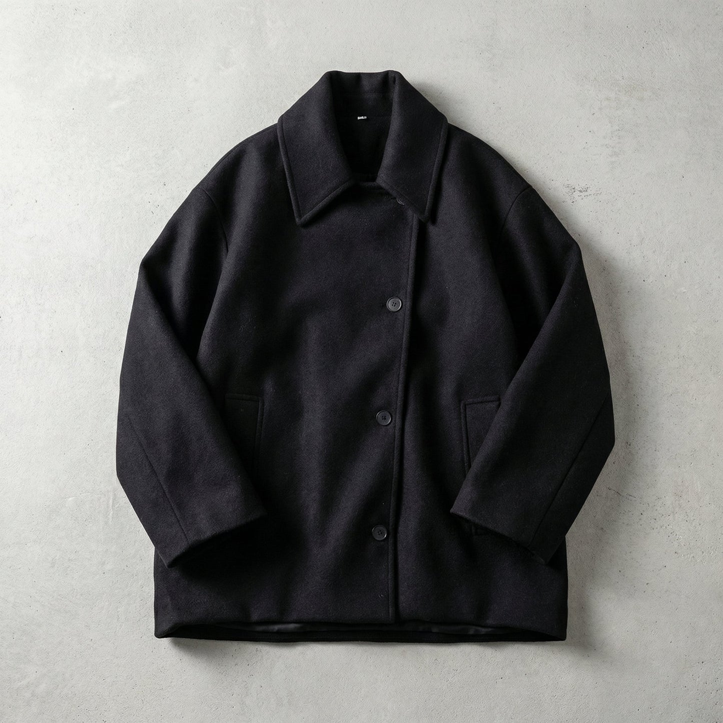 Wool Blend Bomber Jacket - 
Fashinoza