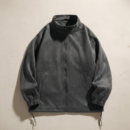 Women's Faux Suede Jacket - 
Fashinoza