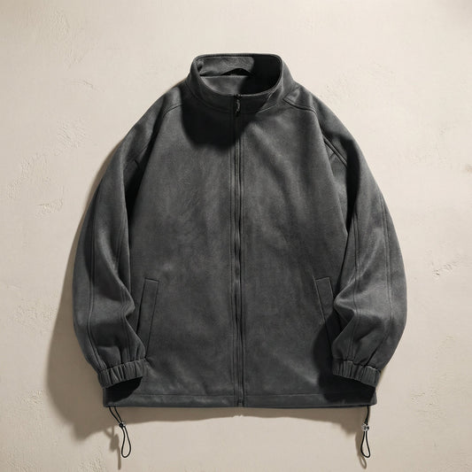 Women's Faux Suede Jacket - 
Fashinoza
