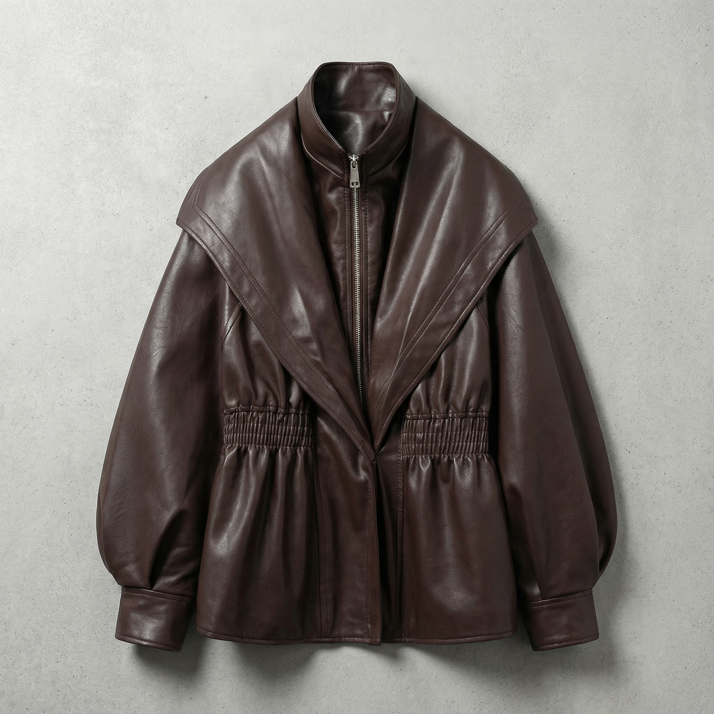 Luxe Leather Jacket - 
Fashinoza
