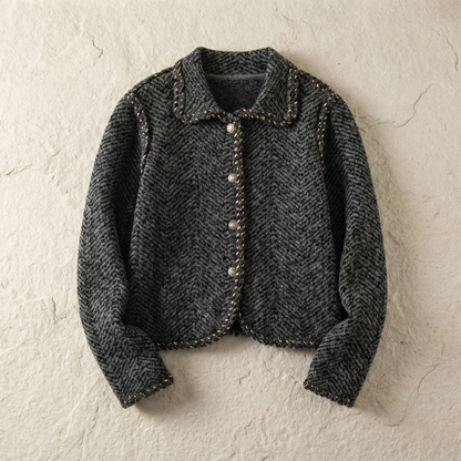 Braided Cotton Jacket - 
Fashinoza