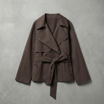 Women's Cotton Trench Coat - 
Fashinoza