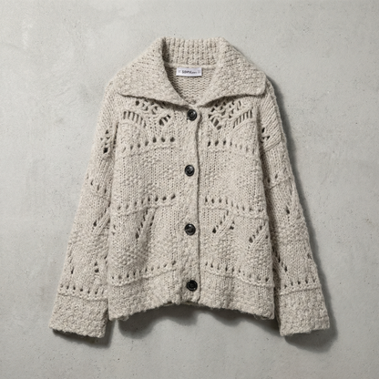 Merino Wool Women's Cardigan - 
Fashinoza