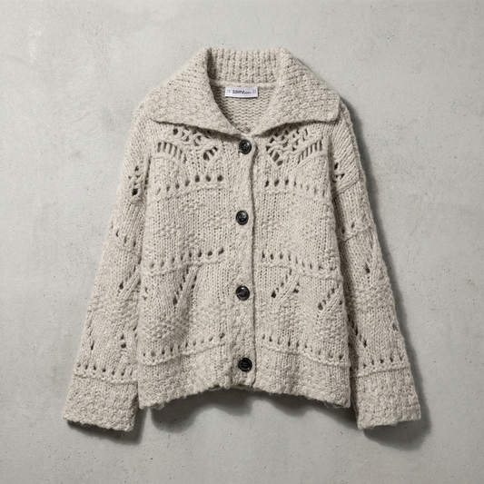 Merino Wool Women's Cardigan - 
Fashinoza