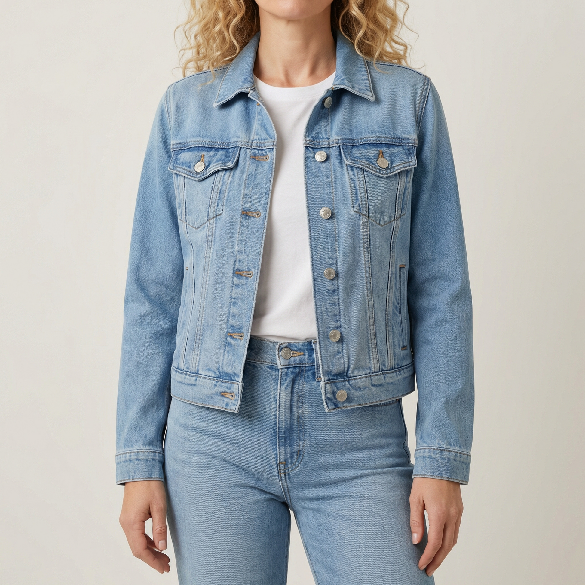 Classic Denim Jacket - 
Fashinoza
