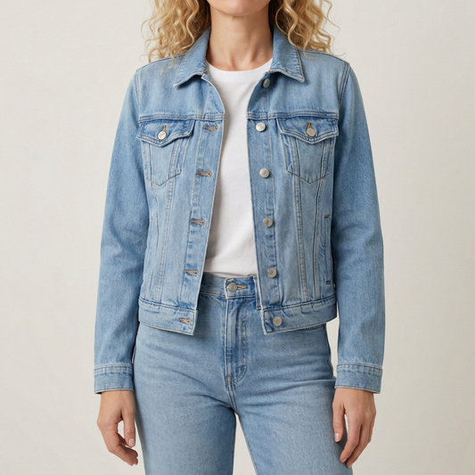 Classic Denim Jacket - 
Fashinoza