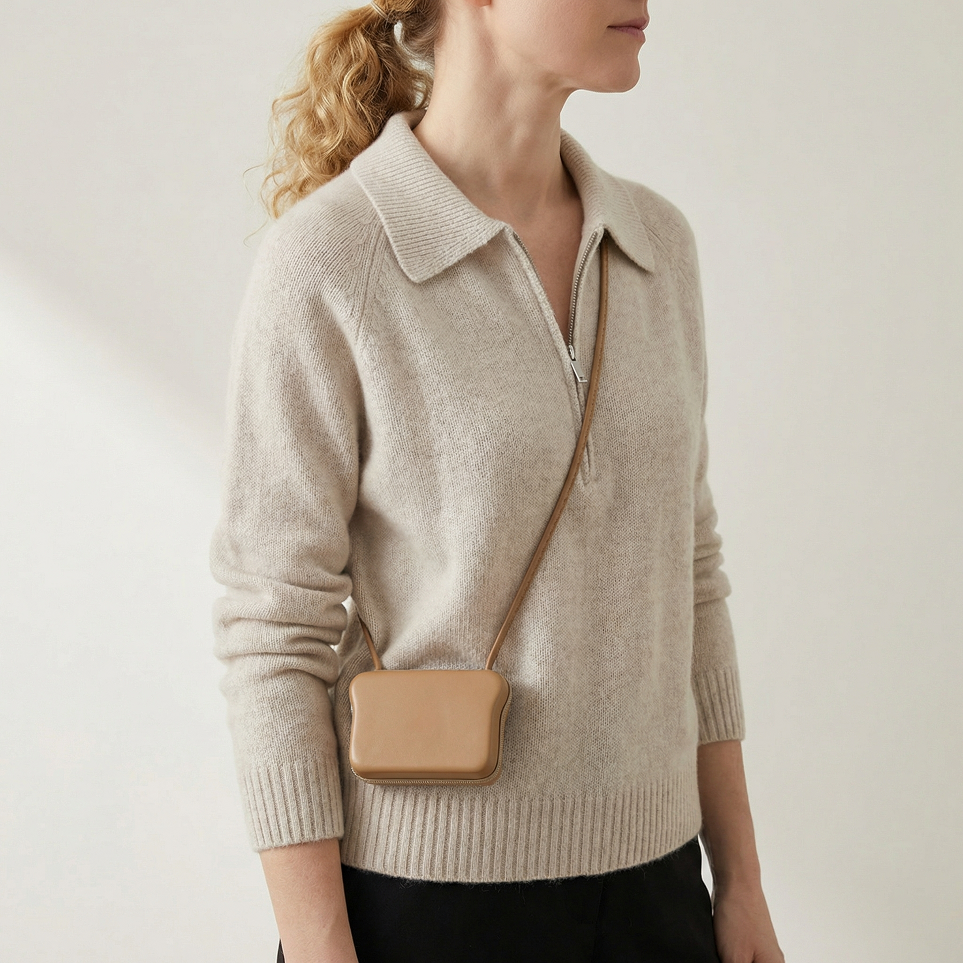 Azi Men's Half Zip Sweater - 
Fashinoza