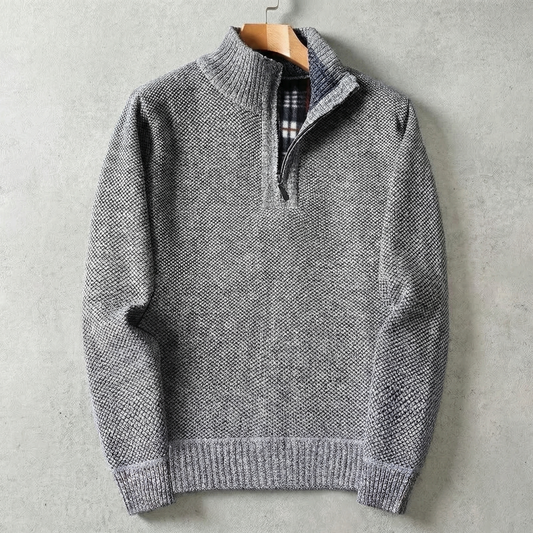 Women's Mock Neck Sweater - 
Fashinoza