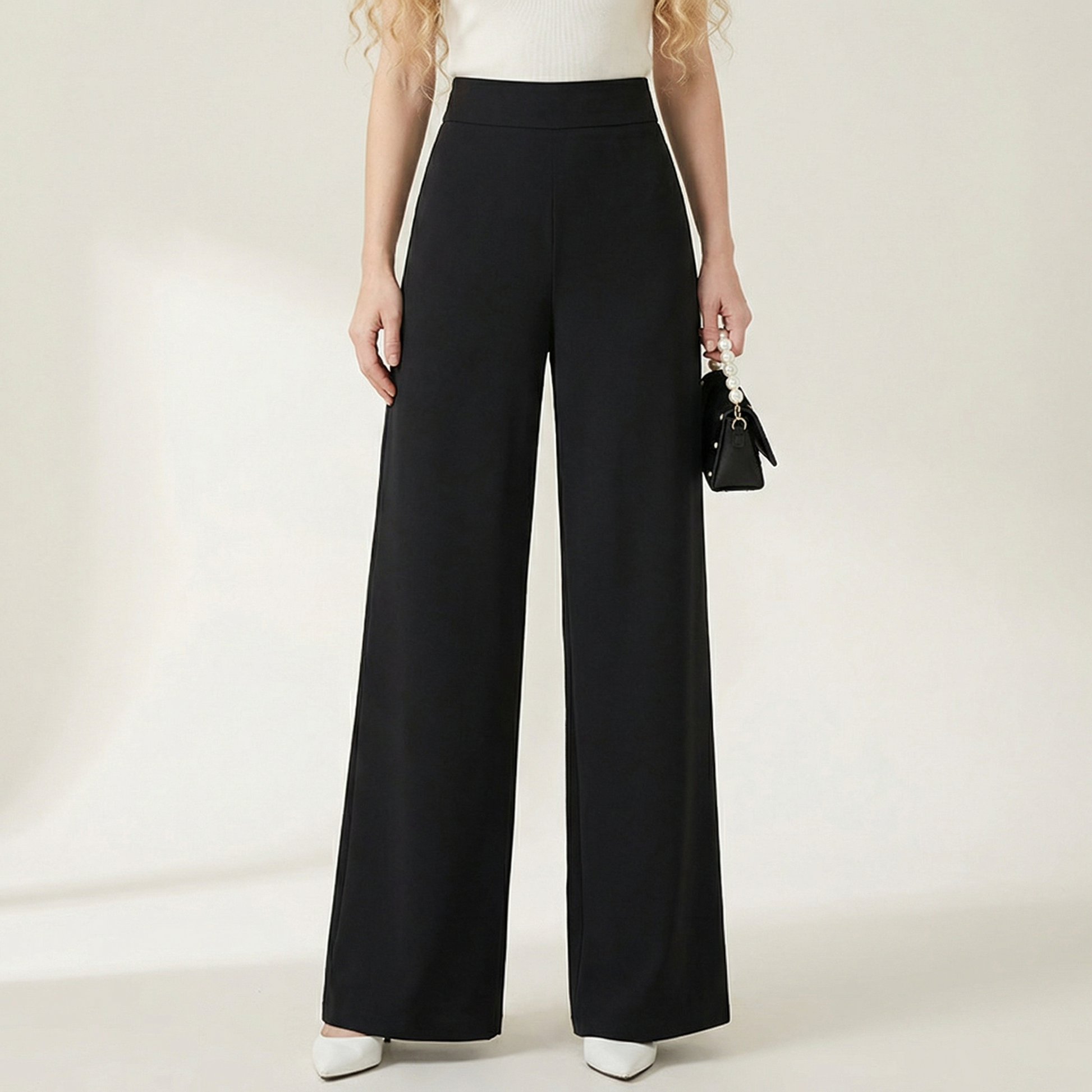 Women's Wide Leg Pants - 
Fashinoza