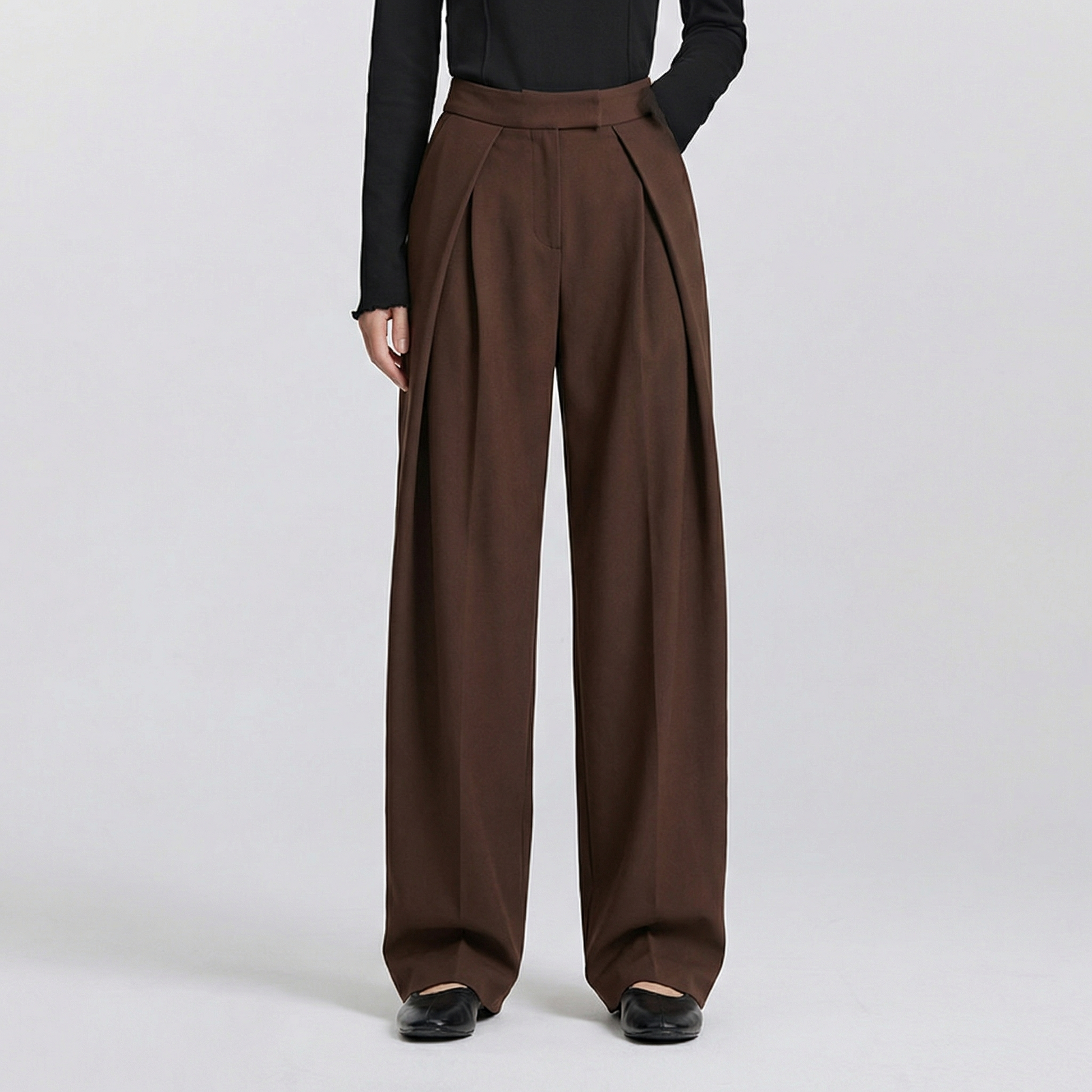 Women's Wide Leg Trousers - 
Fashinoza