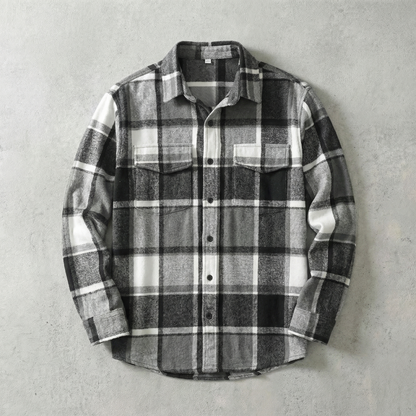 Wool Shirt Jacket - 
Fashinoza