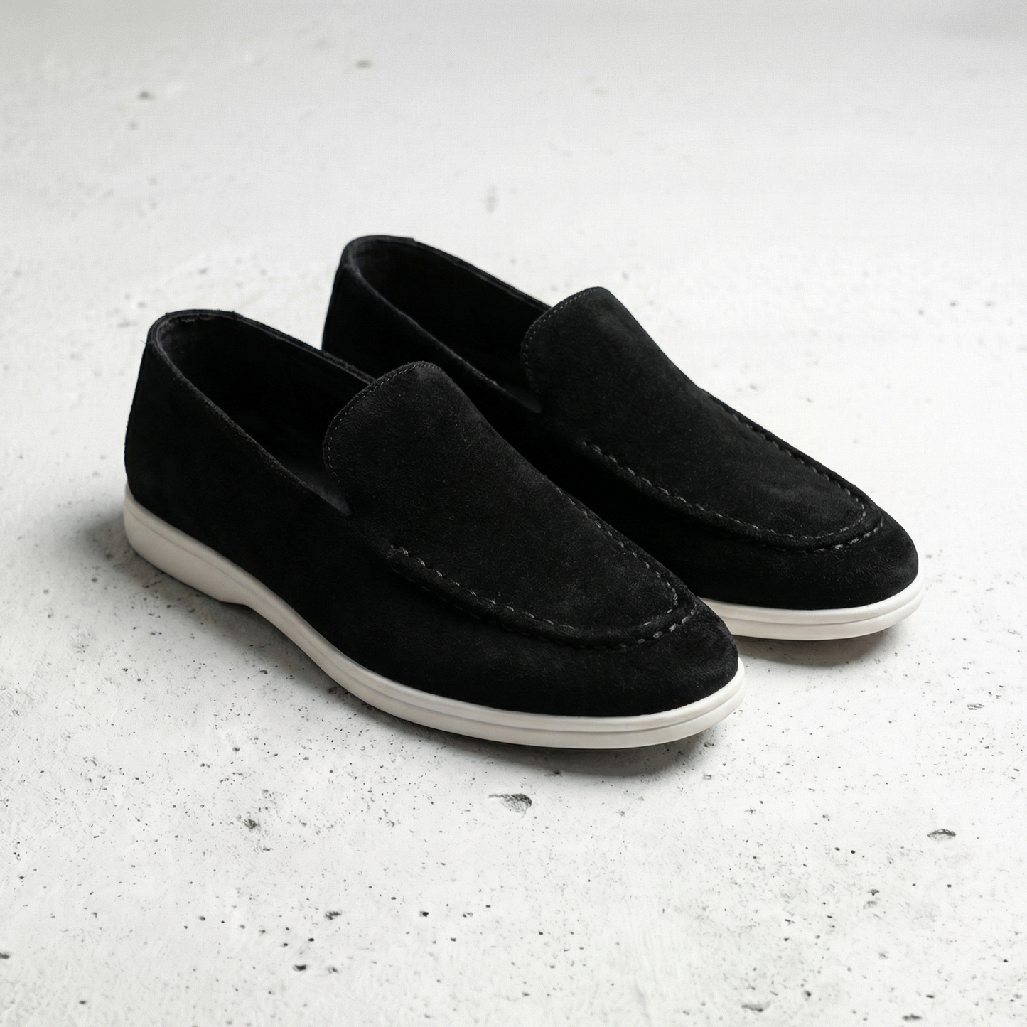 Valencio Mens Suede Leather Loafers - 
Fashinoza