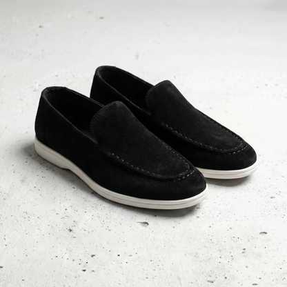 Valencio Mens Suede Leather Loafers - 
Fashinoza