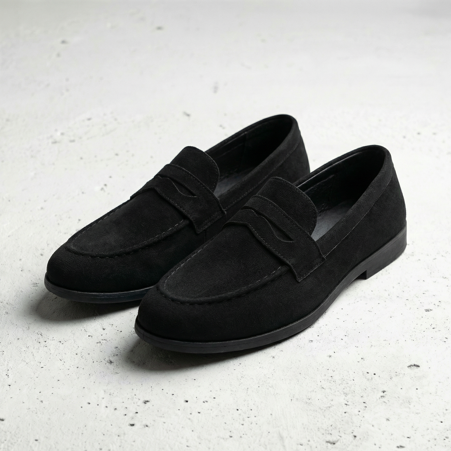Lorence Men's Suede Slip On Loafers - 
Fashinoza