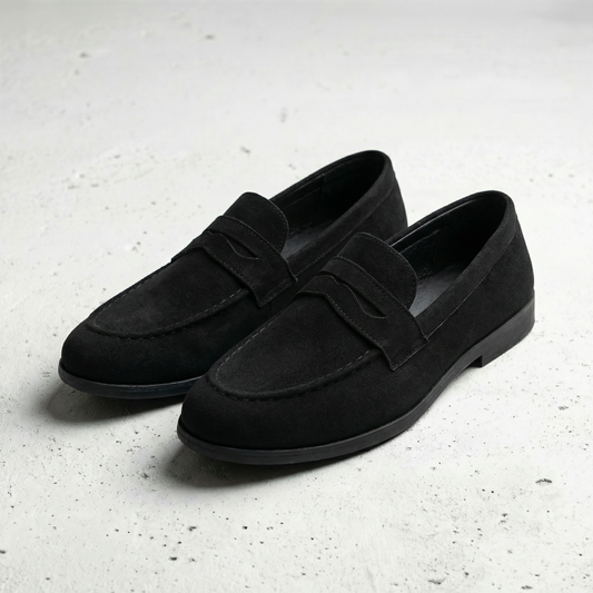 Lorence Men's Suede Slip On Loafers - 
Fashinoza