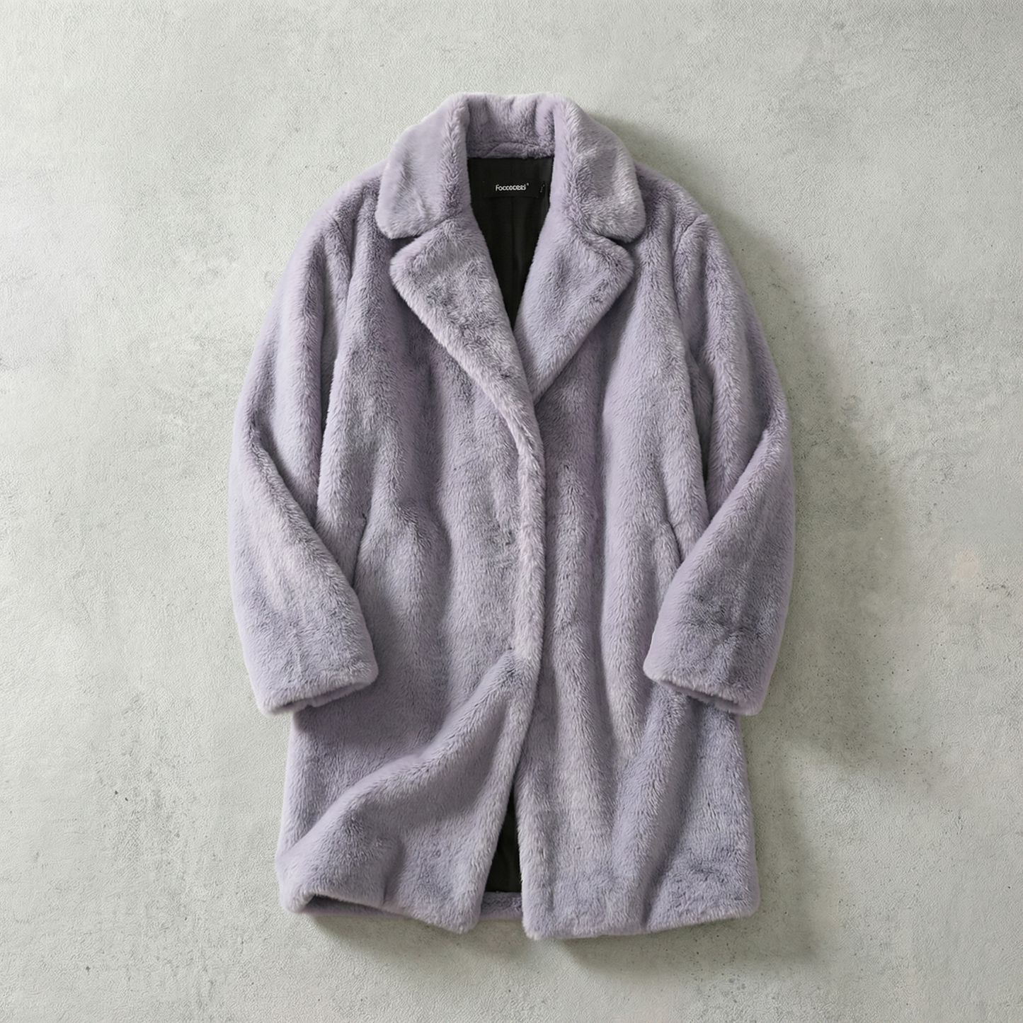 Women's Faux Fur Chelsea Coat - 
Fashinoza