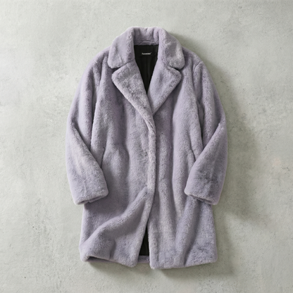 Women's Faux Fur Chelsea Coat - 
Fashinoza