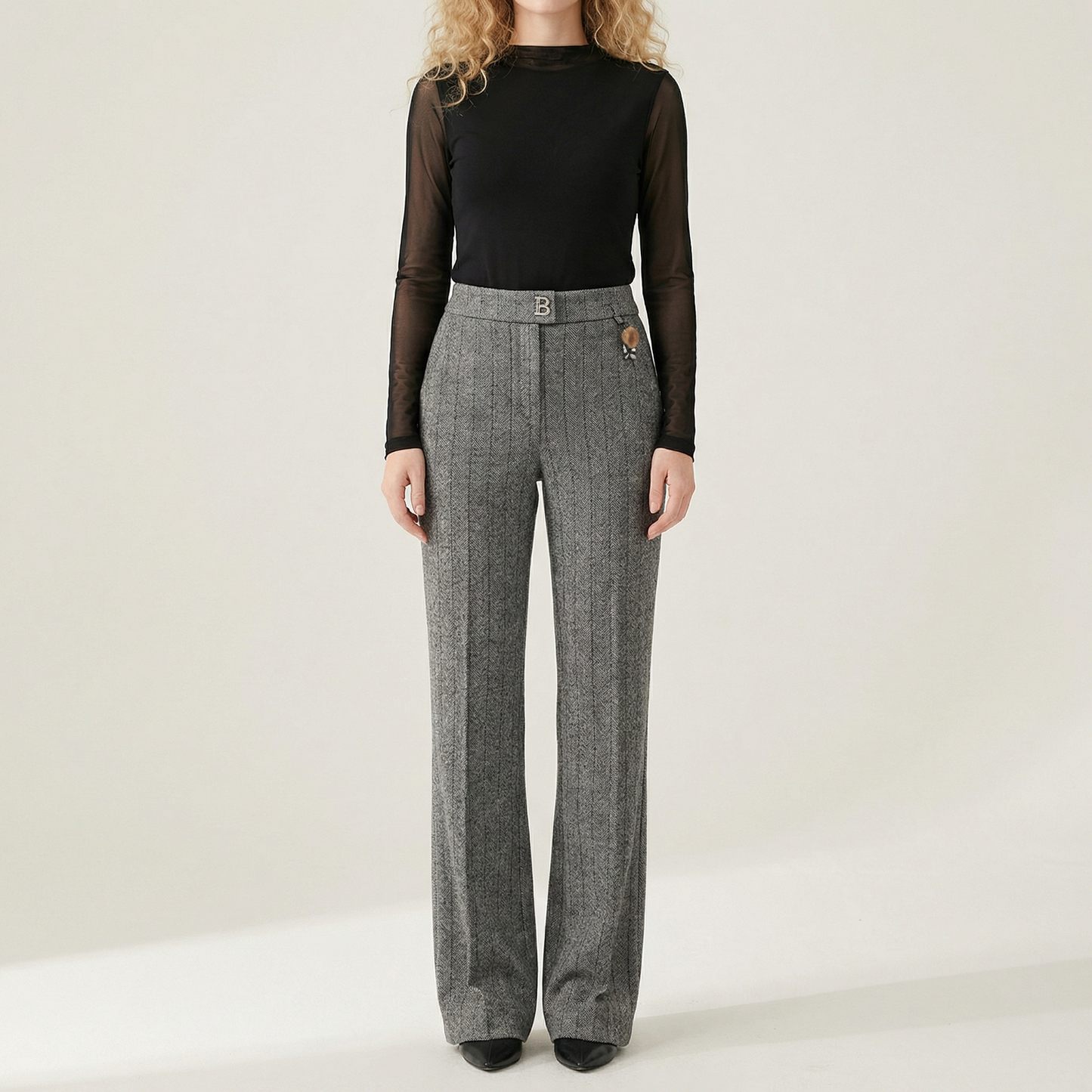 Women's Luxe Flare Pants - 
Fashinoza