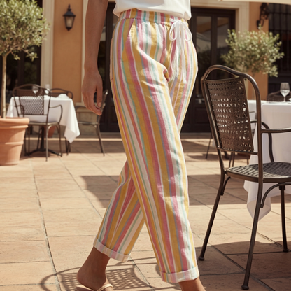Men's Vertical Striped Trousers - 
Fashinoza