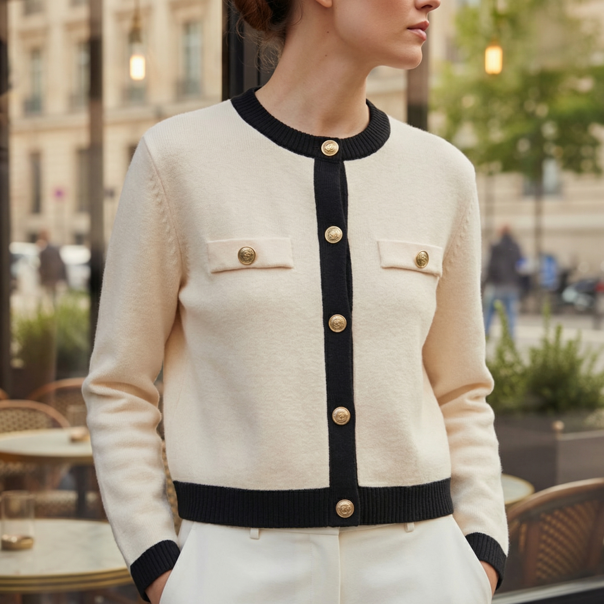 Klare Women's Knitted Long Sleeve Sweater - 
Fashinoza