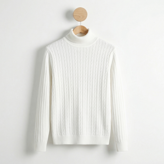 Women's High Neck Sweater - 
Fashinoza