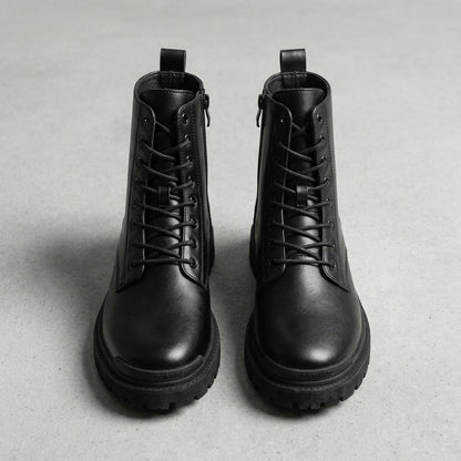 Men's High Leather Boots - 
Fashinoza