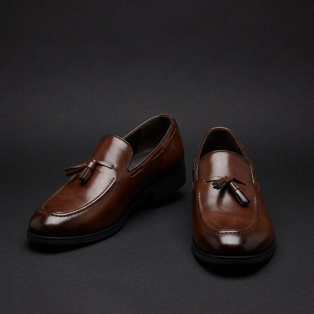 Sorvello Men's Leather Moccasin Shoes - 
Fashinoza