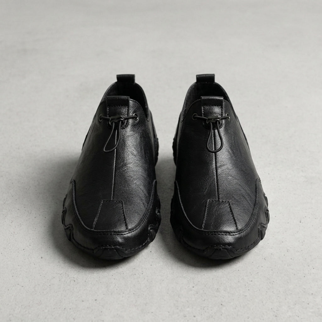 Men's Casual Leather Sneakers - 
Fashinoza