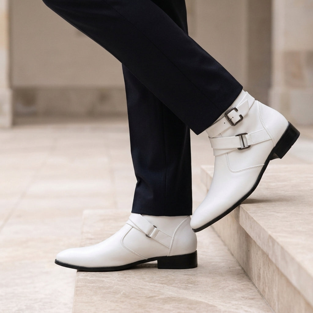 Women's Chelsea Boots Leather Black - 
Fashinoza