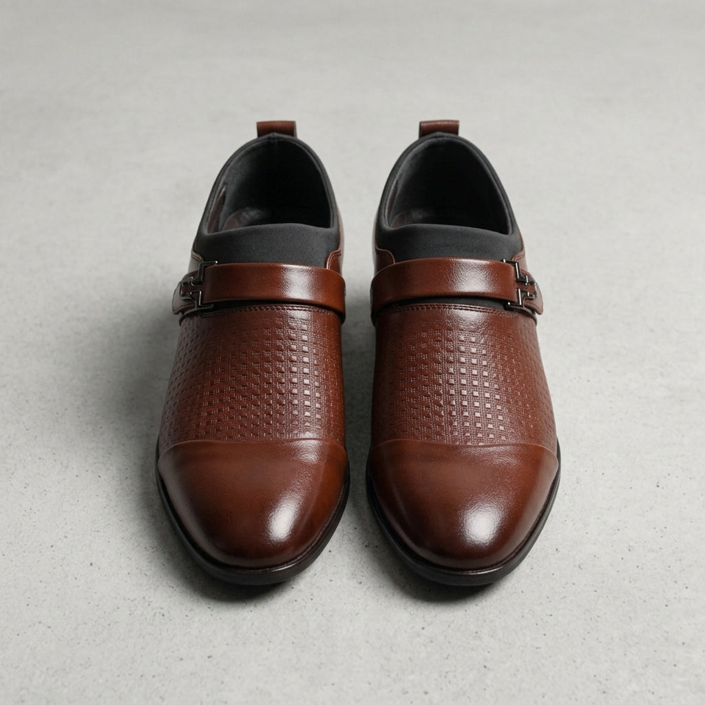Men's Business Casual Leather Shoes - 
Fashinoza