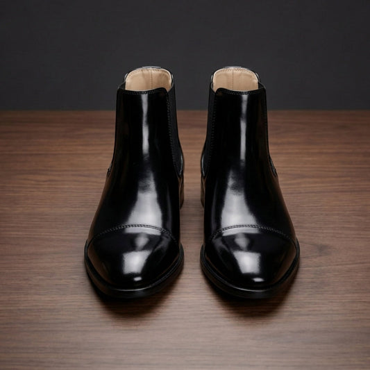 Men's Leather Chelsea Boots - 
Fashinoza