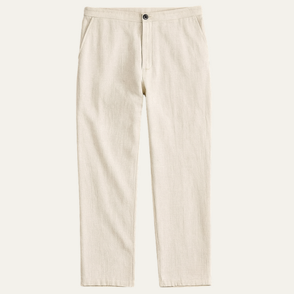 Men's Linen Capri Pants - Fashinoza