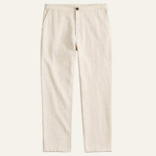 Men's Linen Capri Pants - Fashinoza